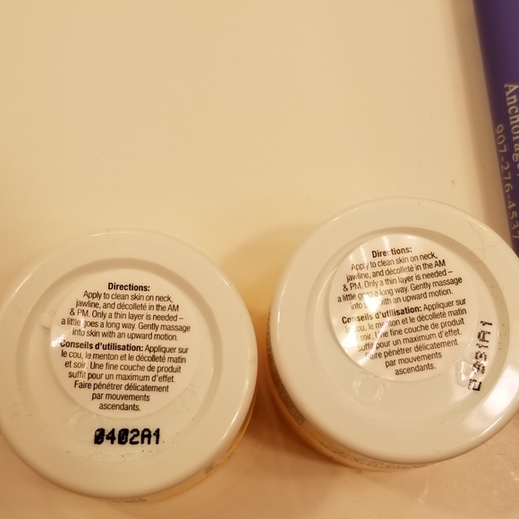 ✅Strivectin 2 NIB Deluxe Sample size jars of Advanced Neck Tightening Plus Cream - Picture 7 of 12